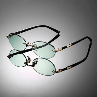 Ashcroft | Lennox Rimless Oval Sunglasses