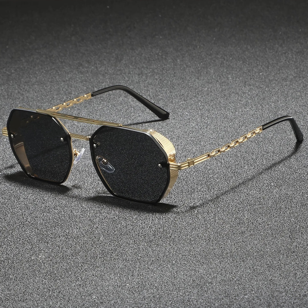 Ashcroft | Marcello Hexagonal Metal Sunglasses