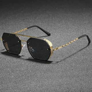 Ashcroft | Marcello Hexagonal Metal Sunglasses