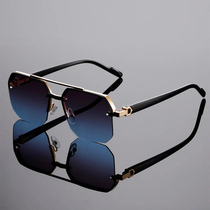 Ashcroft | Nexus Rimless Geometric Sunglasses