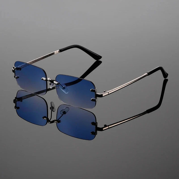Ashcroft | Modena Rimless Rectangular Sunglasses