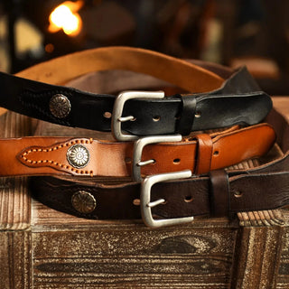 Ashcroft | Ranchland Leather Cowskin Belt