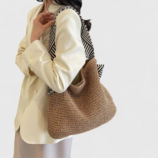 Ashcroft | Solana Braided Straw Shoulder Bag