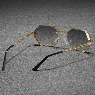Ashcroft | Marcello Hexagonal Metal Sunglasses