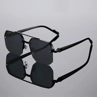 Ashcroft | Nexus Rimless Geometric Sunglasses