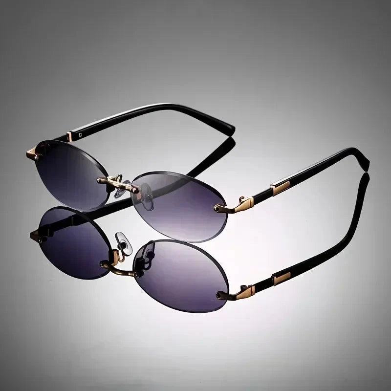 Ashcroft | Lennox Rimless Oval Sunglasses