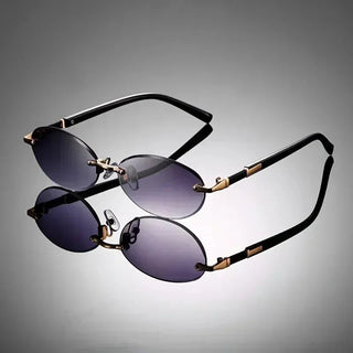 Ashcroft | Lennox Rimless Oval Sunglasses