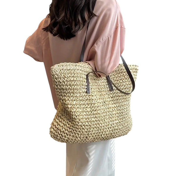 Ashcroft | Solana Spacious Straw Beach Bag