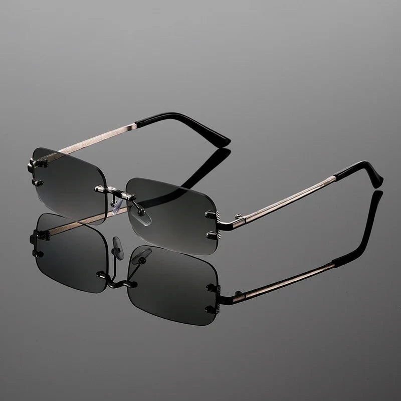 Ashcroft | Modena Rimless Rectangular Sunglasses