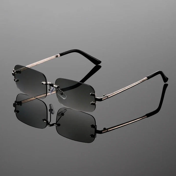 Ashcroft | Modena Rimless Rectangular Sunglasses