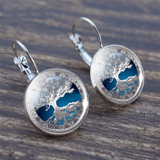 Ashcroft | Celestia Silver Tree of Life Hoop Earrings
