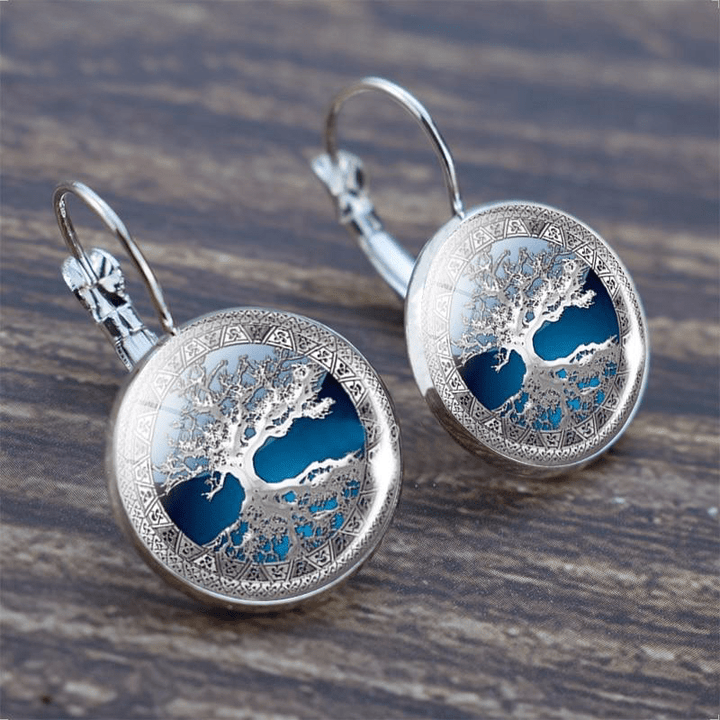 Ashcroft | Celestia Silver Tree of Life Hoop Earrings