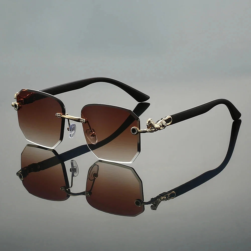 Ashcroft | Valenti Frameless Hexagonal Sunglasses