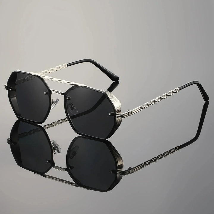 Ashcroft | Monarch Gold-Accent UV400 Sunglasses