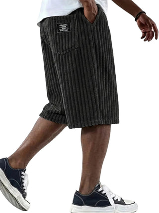 Ashcroft | Corduroy Shorts with Embroidered Detail