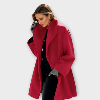 Gretchen | Elegant Draped Coat