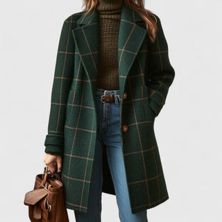 Prudence | Timeless Windowpane Check Coat