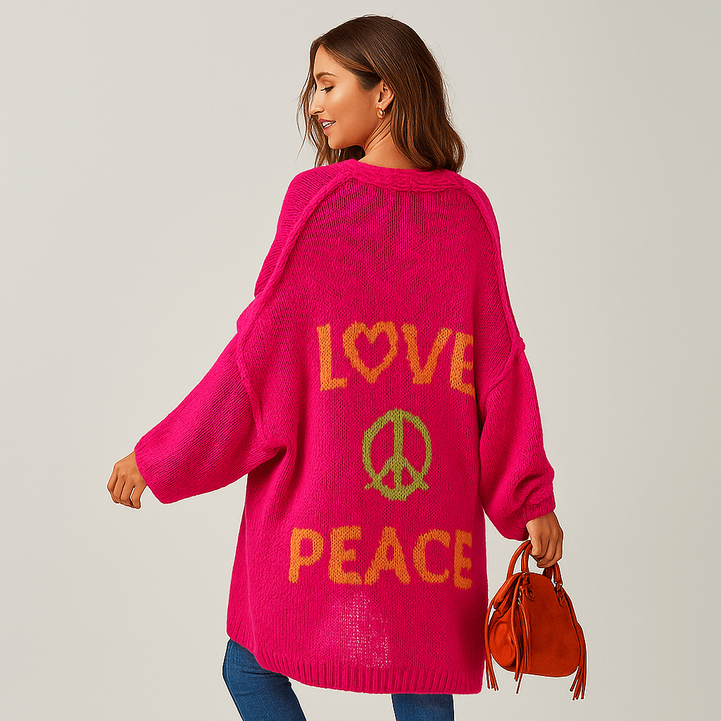Ashcroft | Love and Peace Print Cardigan