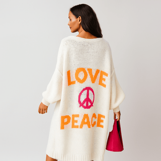 Ashcroft | Love and Peace Print Cardigan