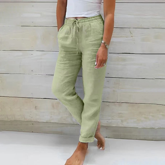 Straight-Leg Casual Trousers