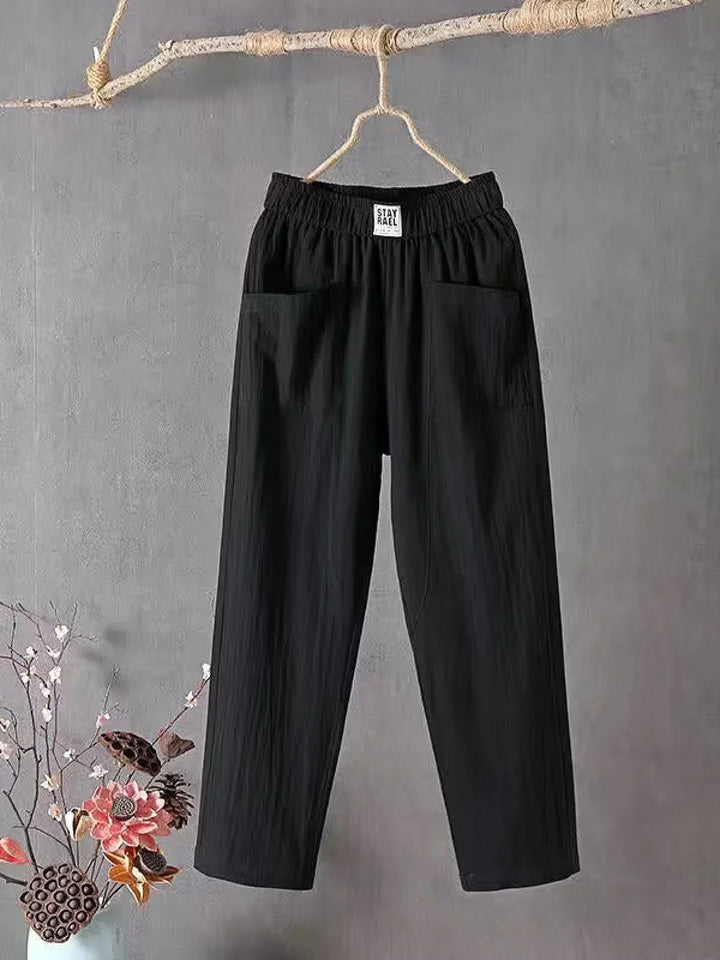 Ashcroft | Linen Blend Wide-Leg Trousers