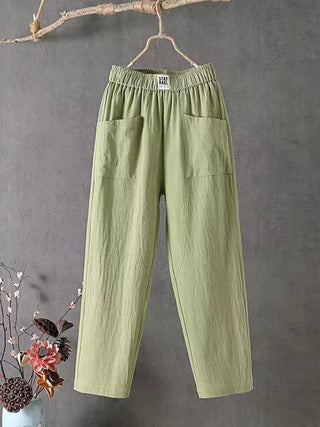 Ashcroft | Linen Blend Wide-Leg Trousers