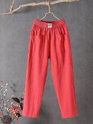 Ashcroft | Linen Blend Wide-Leg Trousers