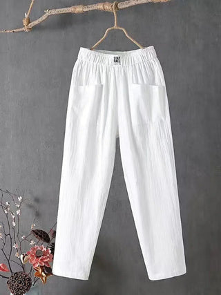 Ashcroft | Linen Blend Wide-Leg Trousers