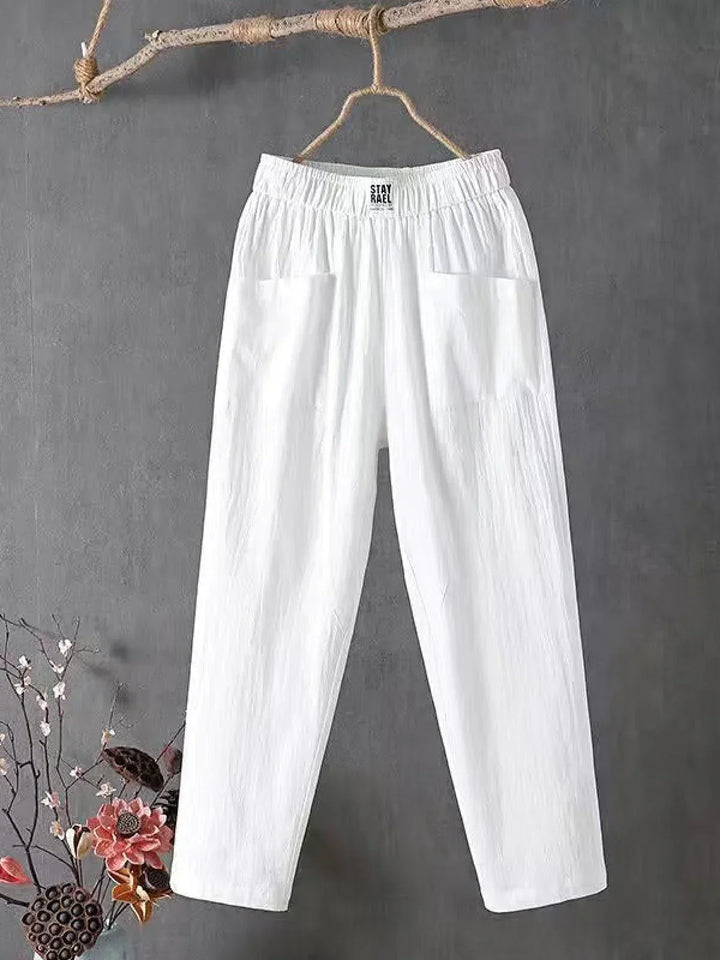 Ashcroft | Linen Blend Wide-Leg Trousers