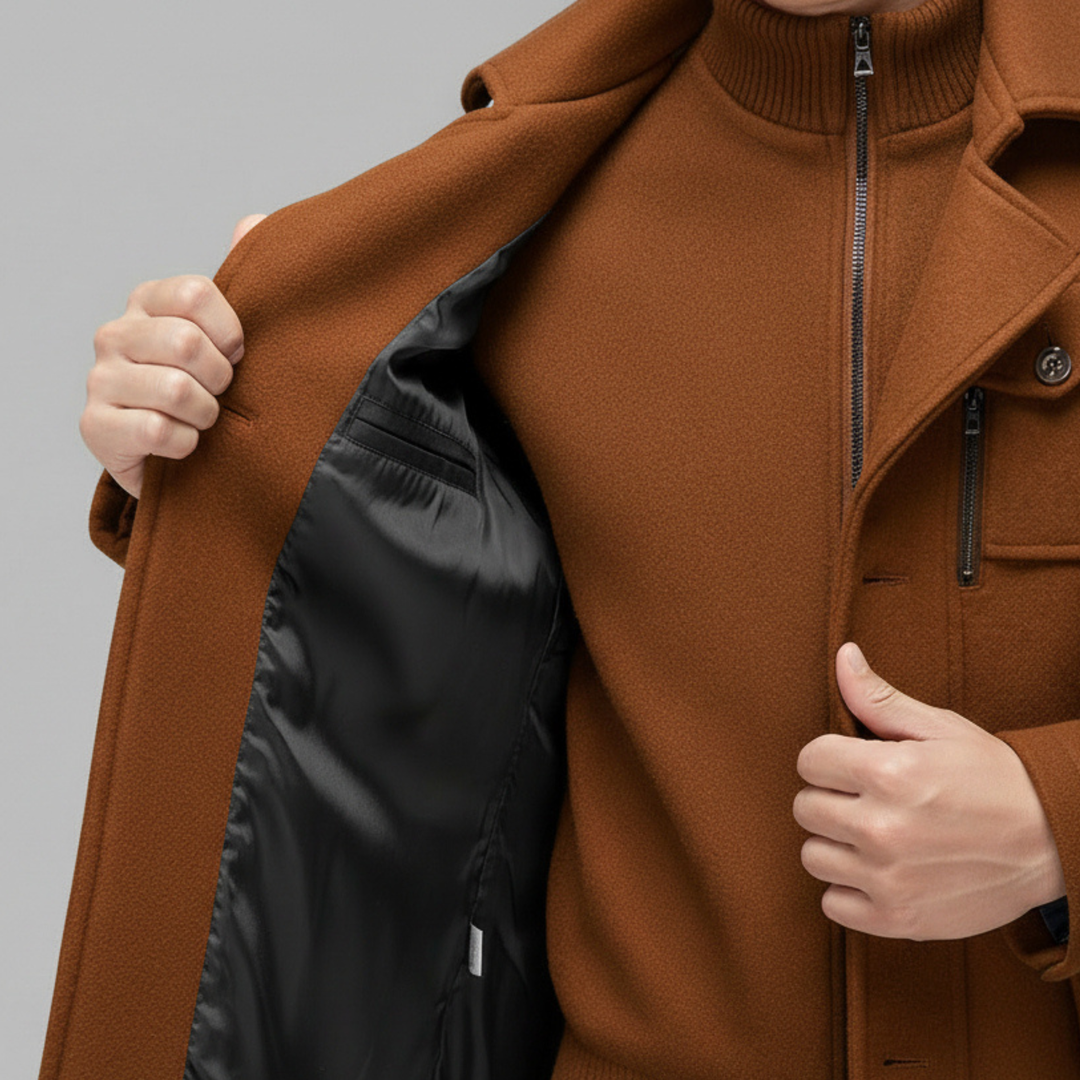 Ashcroft | Luxury Wool Coat with Thermal Inner Jacket