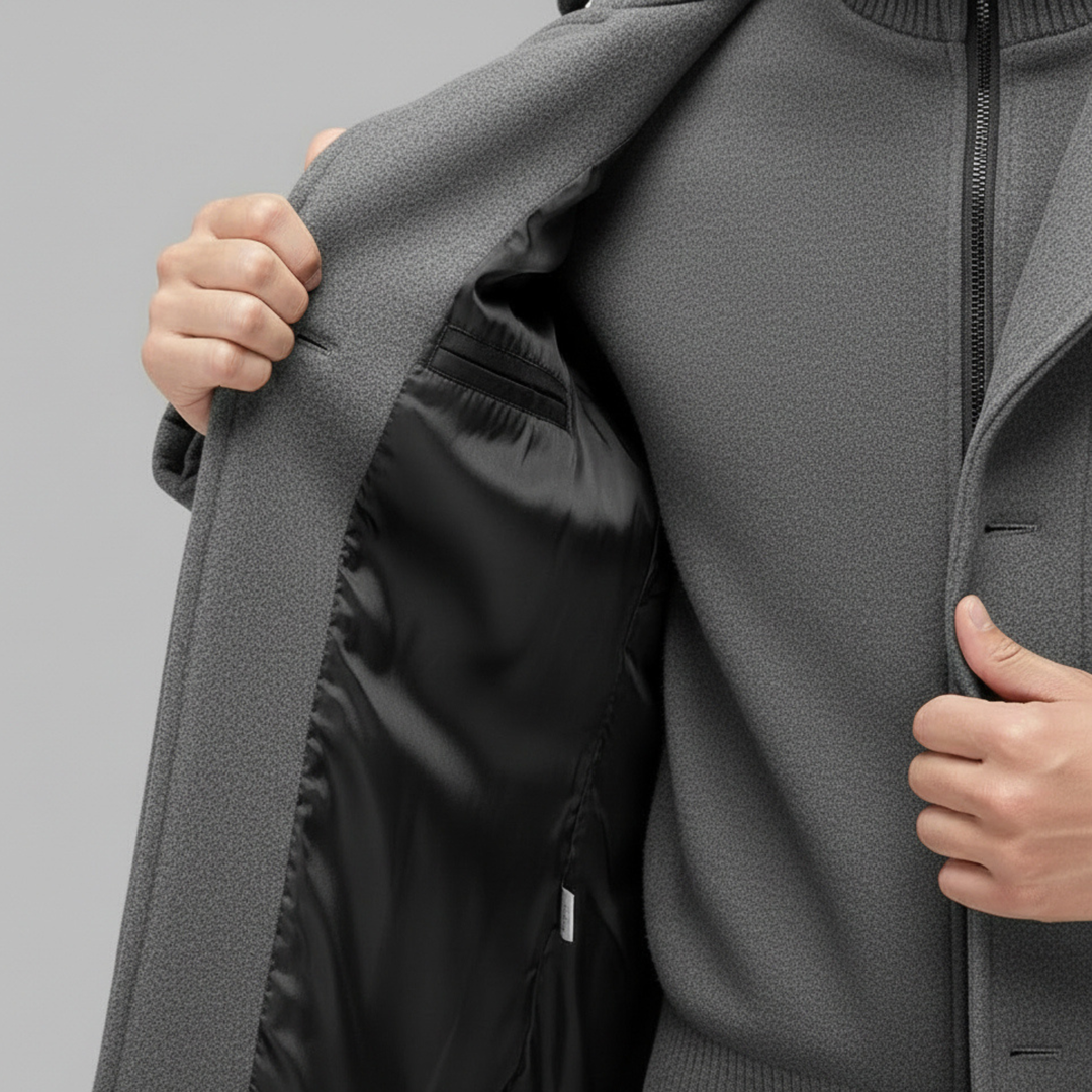Ashcroft | Luxury Wool Coat with Thermal Inner Jacket