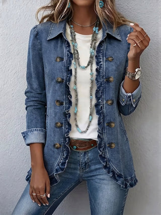 Maisie | Ruffled Trim Jacket