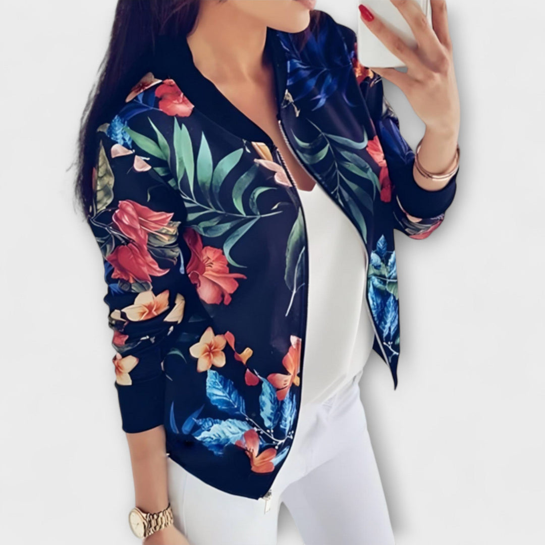 Ashcroft | Floral Print Bomber Jacket
