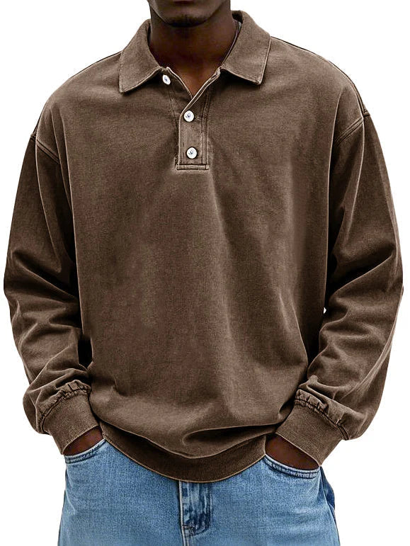 Ashcroft | Lennart Casual Long-Sleeve Polo