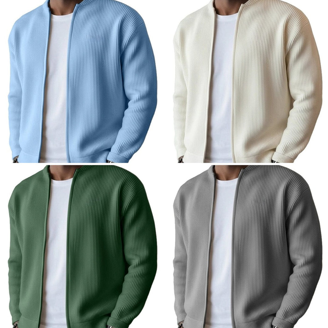 Ribbed Zip Cardigan – colours