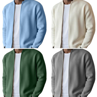 Ribbed Zip Cardigan – colours