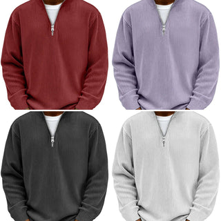 Ribbed Zip Sweater – colours