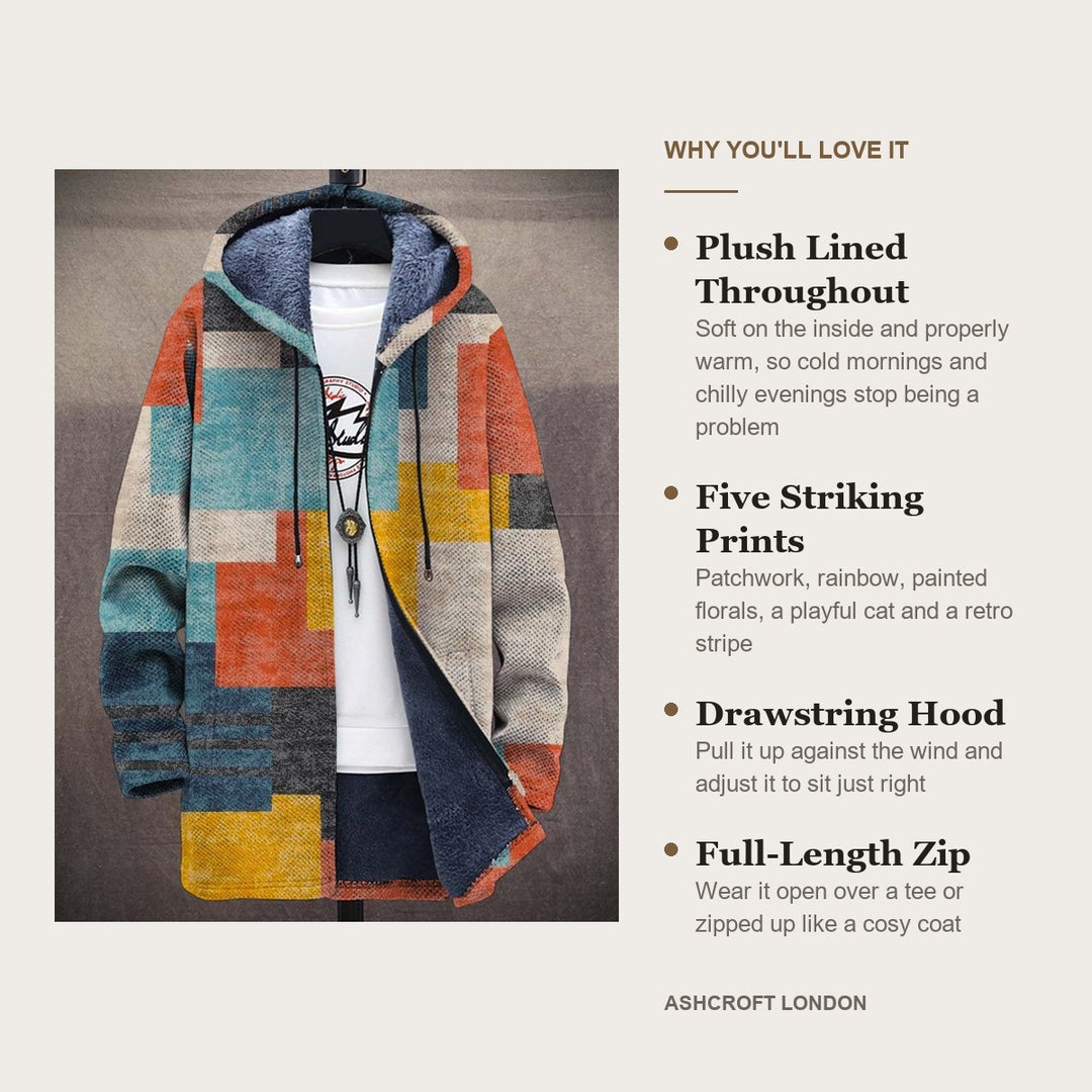 Rosalind | Artistic Hooded Cardigan – key features