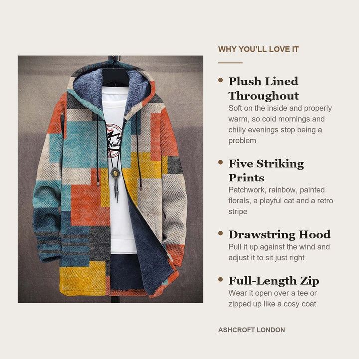 Rosalind | Artistic Hooded Cardigan – key features