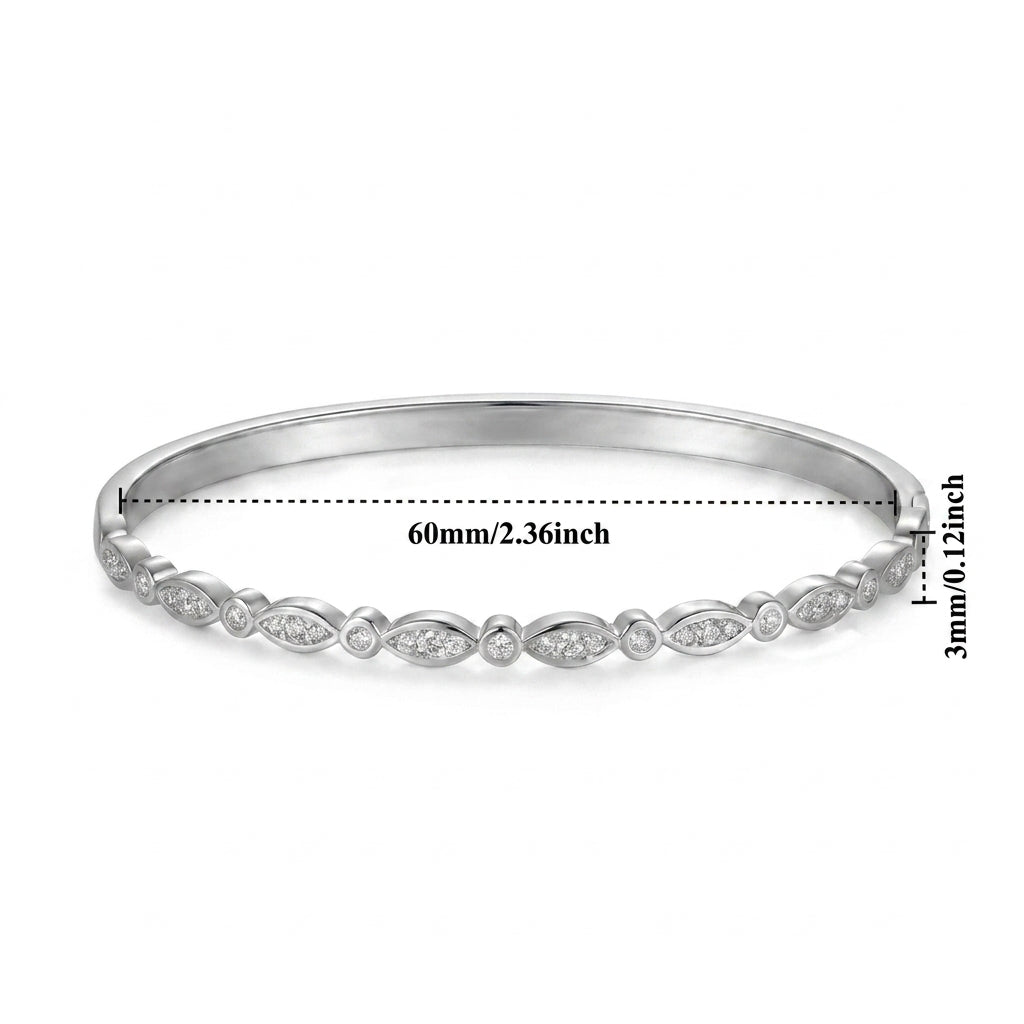 Elegant Gold Bracelet with Cubic Zirconia