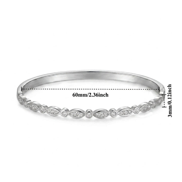Elegant Gold Bracelet with Cubic Zirconia