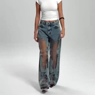 Ashcroft | Vintage Mesh Patchwork Jeans