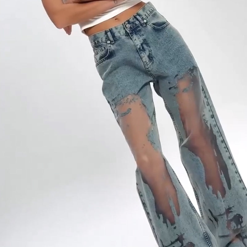 Ashcroft | Vintage Mesh Patchwork Jeans