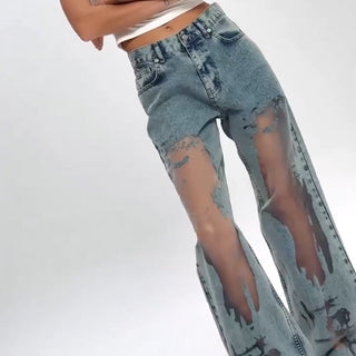 Ashcroft | Vintage Mesh Patchwork Jeans