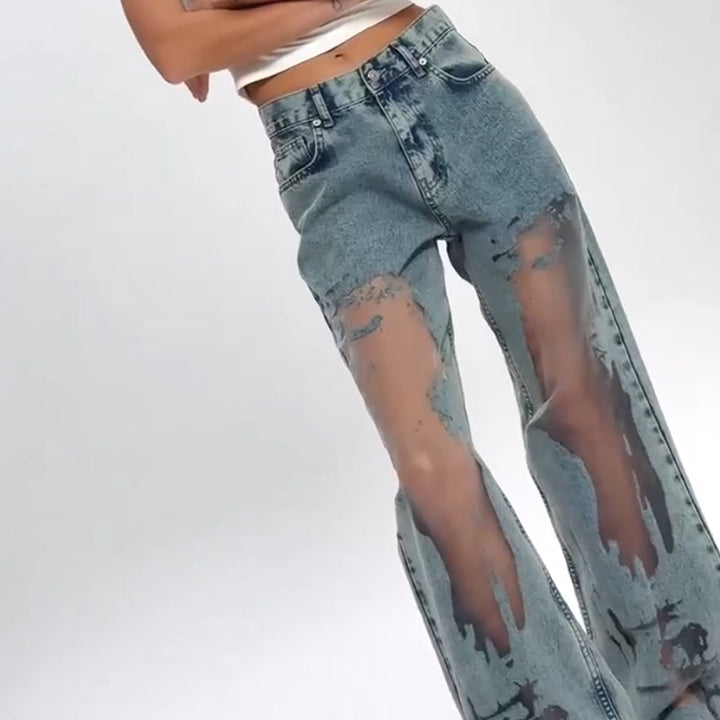 Ashcroft | Vintage Mesh Patchwork Jeans