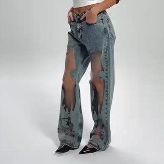 Ashcroft | Vintage Mesh Patchwork Jeans