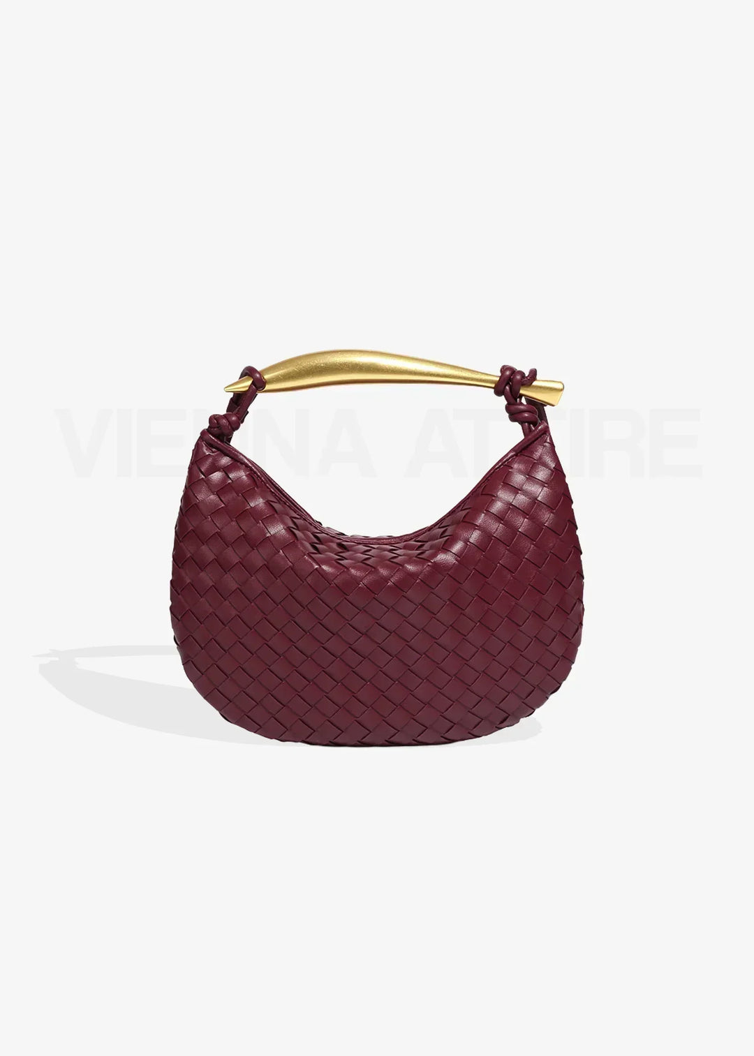 Alejandra | Woven Bag with Gold Handle