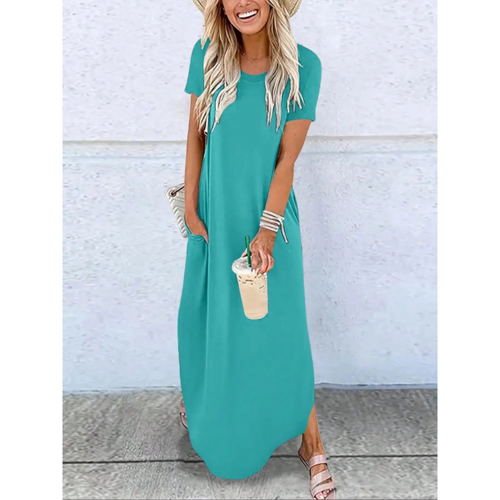 Ashcroft Everyday Relaxed Fit Round Neck Maxi Dress – view 3