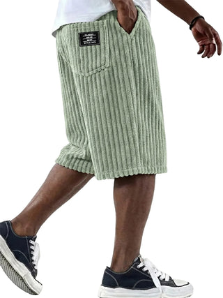 Ashcroft | Corduroy Shorts with Embroidered Detail